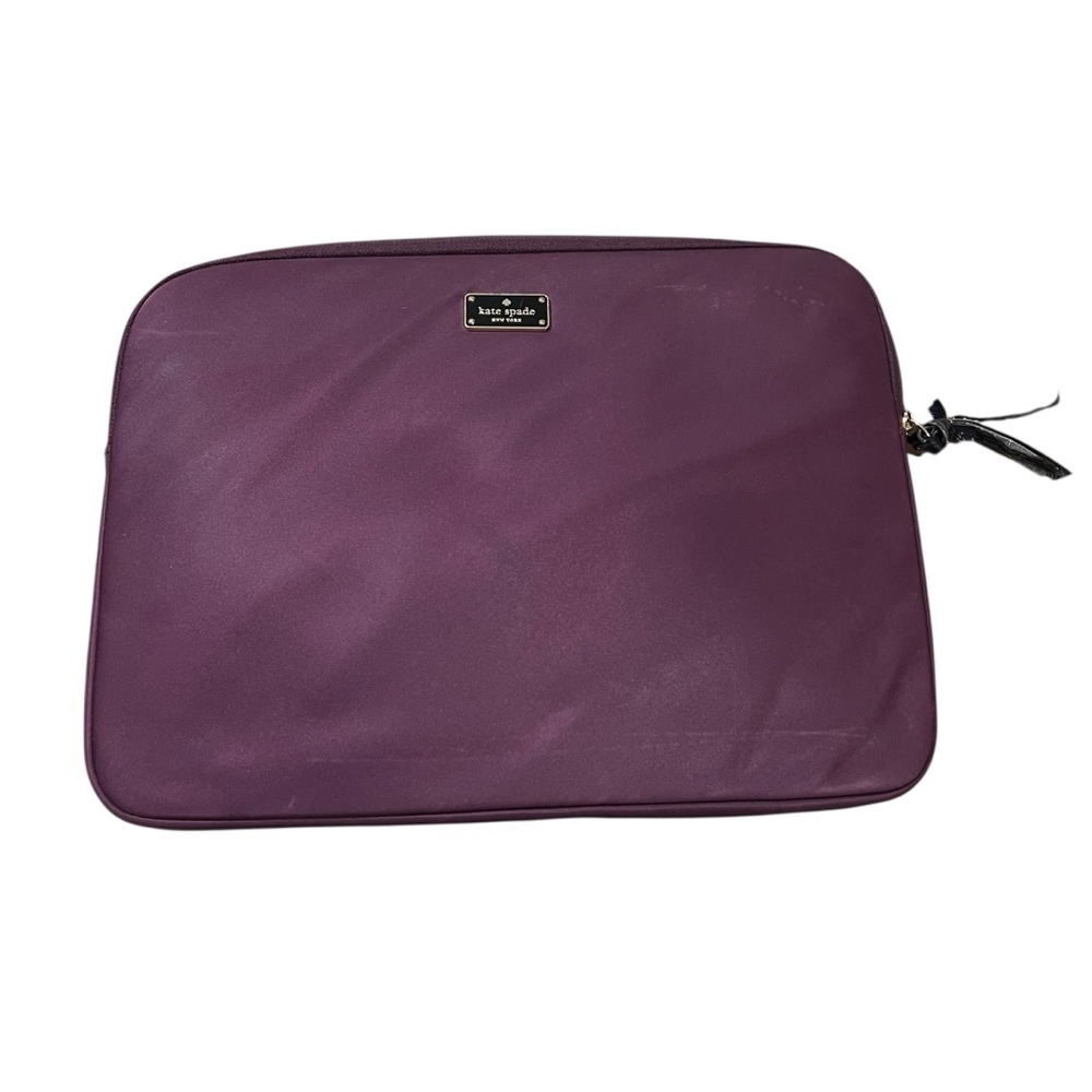 Kate Spade Purple 14” Tablet Laptop Sleeve Case Padded Zip Tech Accessory